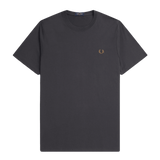 Camiseta Fred Perry M1600 Gris Ancla Caramelo Oscuro - ECRU