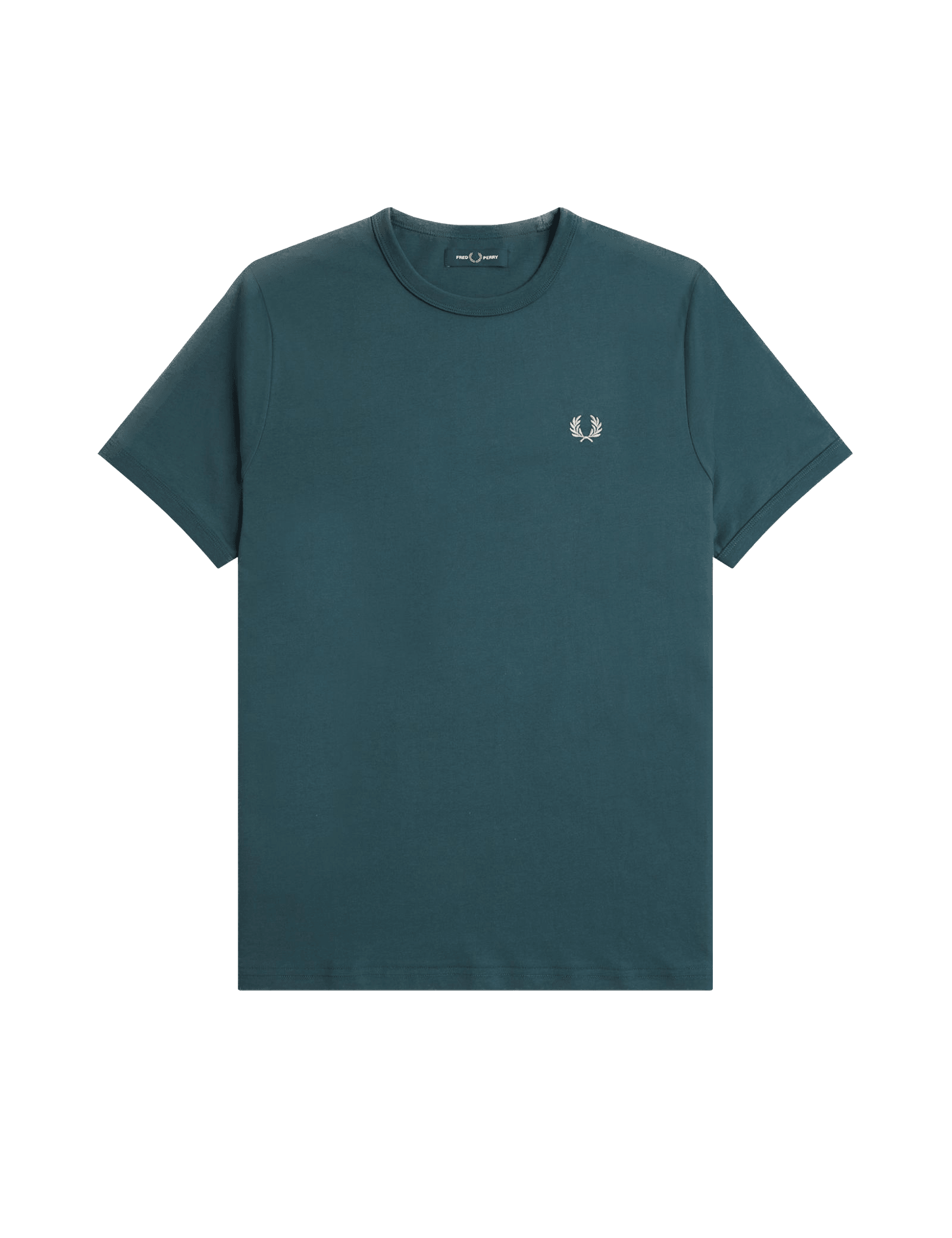 Camiseta Fred Perry Ringer M3519 Azul petróleo - ECRU