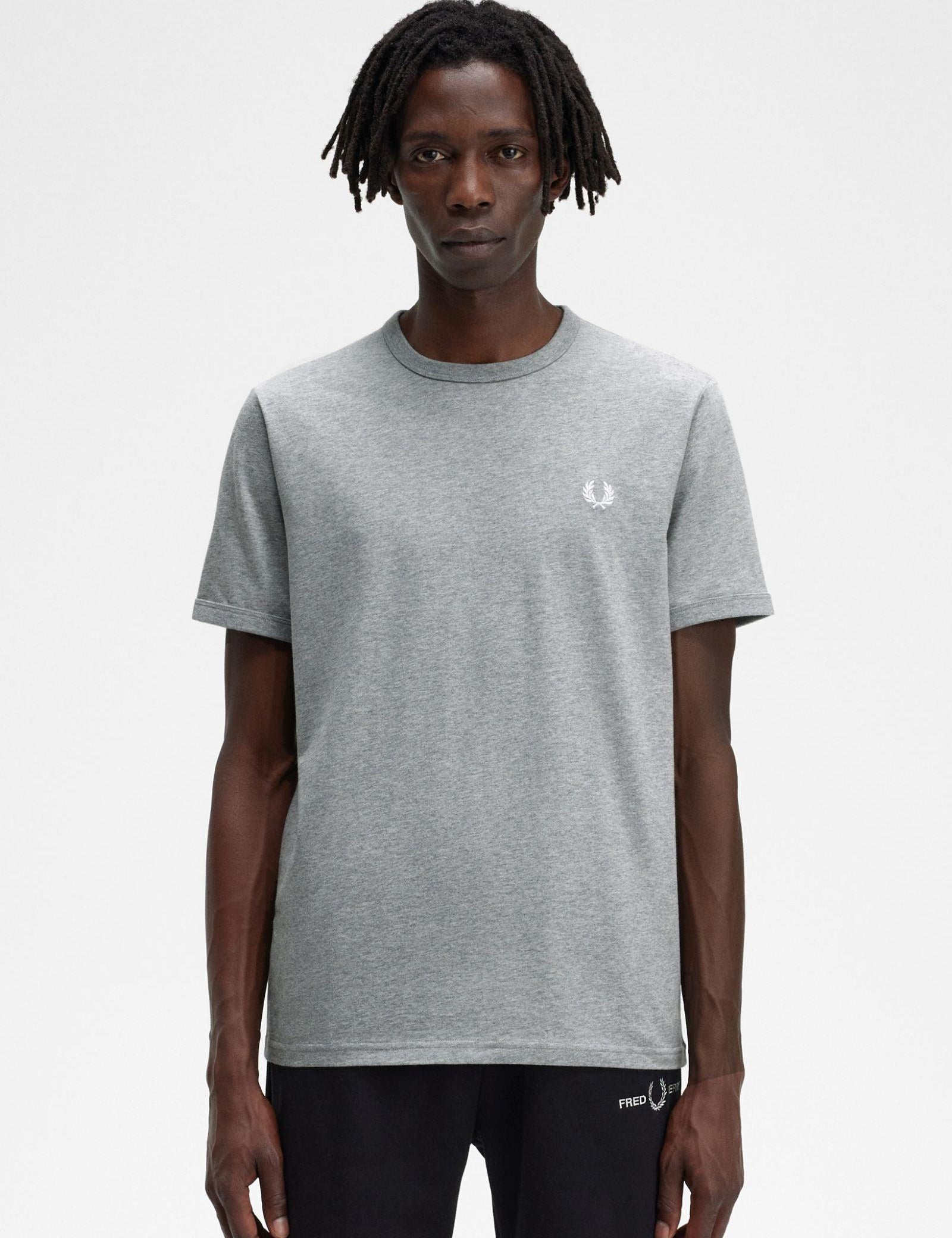 Camiseta Fred Perry Ringer M3519 Gris - ECRU