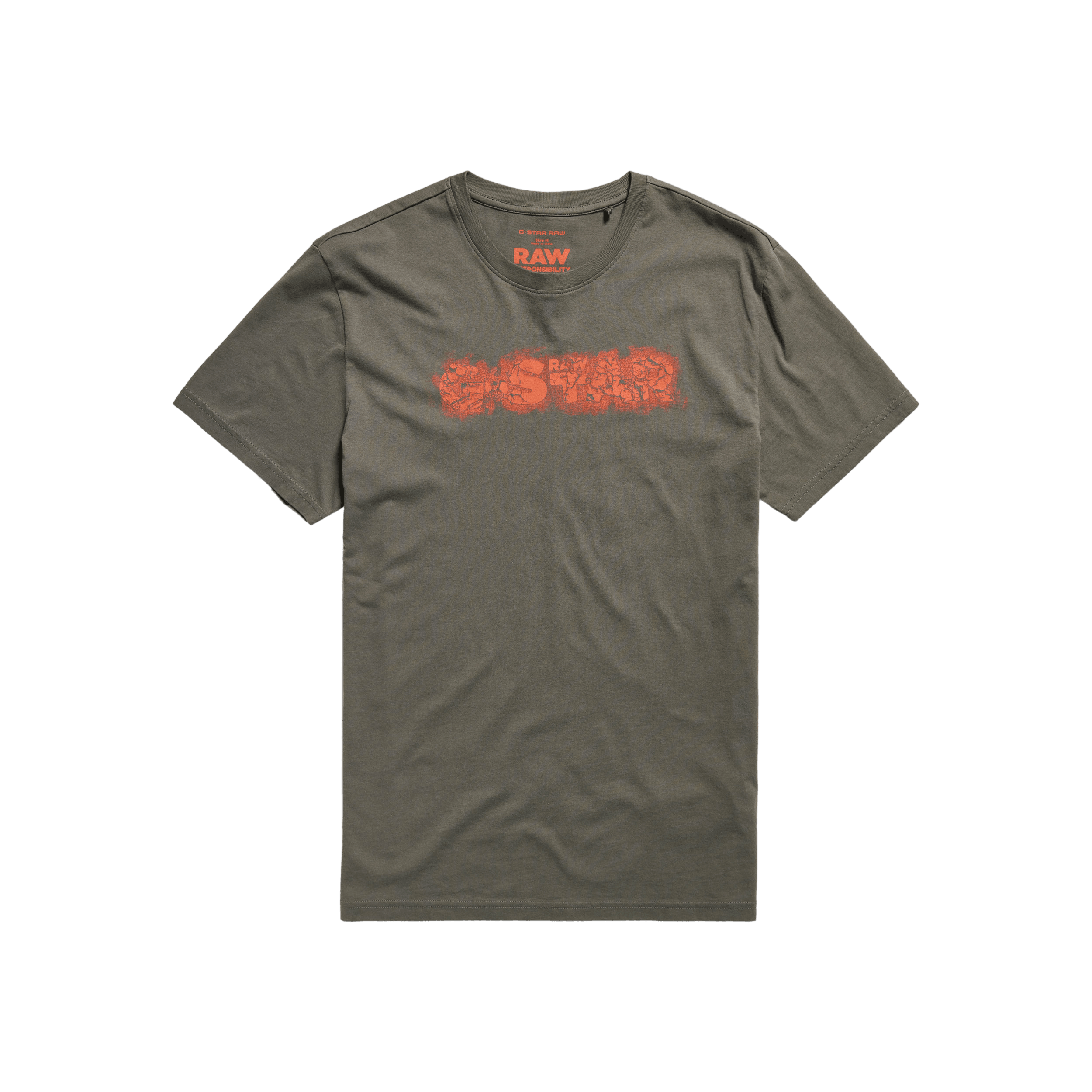 Camiseta G-STAR Distressed Gs Grey - ECRU