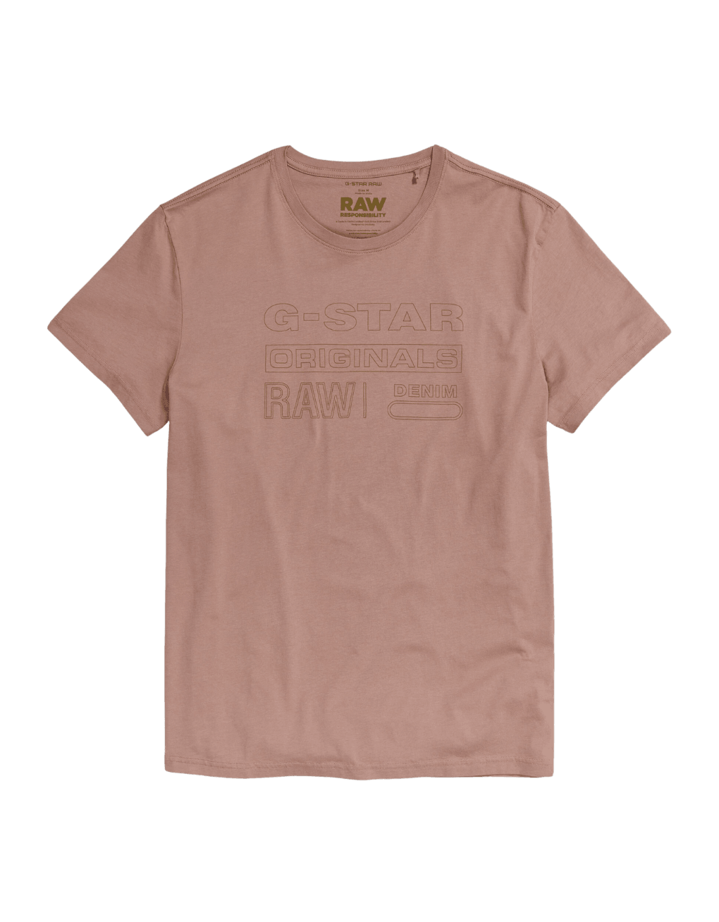 Camiseta G-Star Originals Chocolate Berry - ECRU