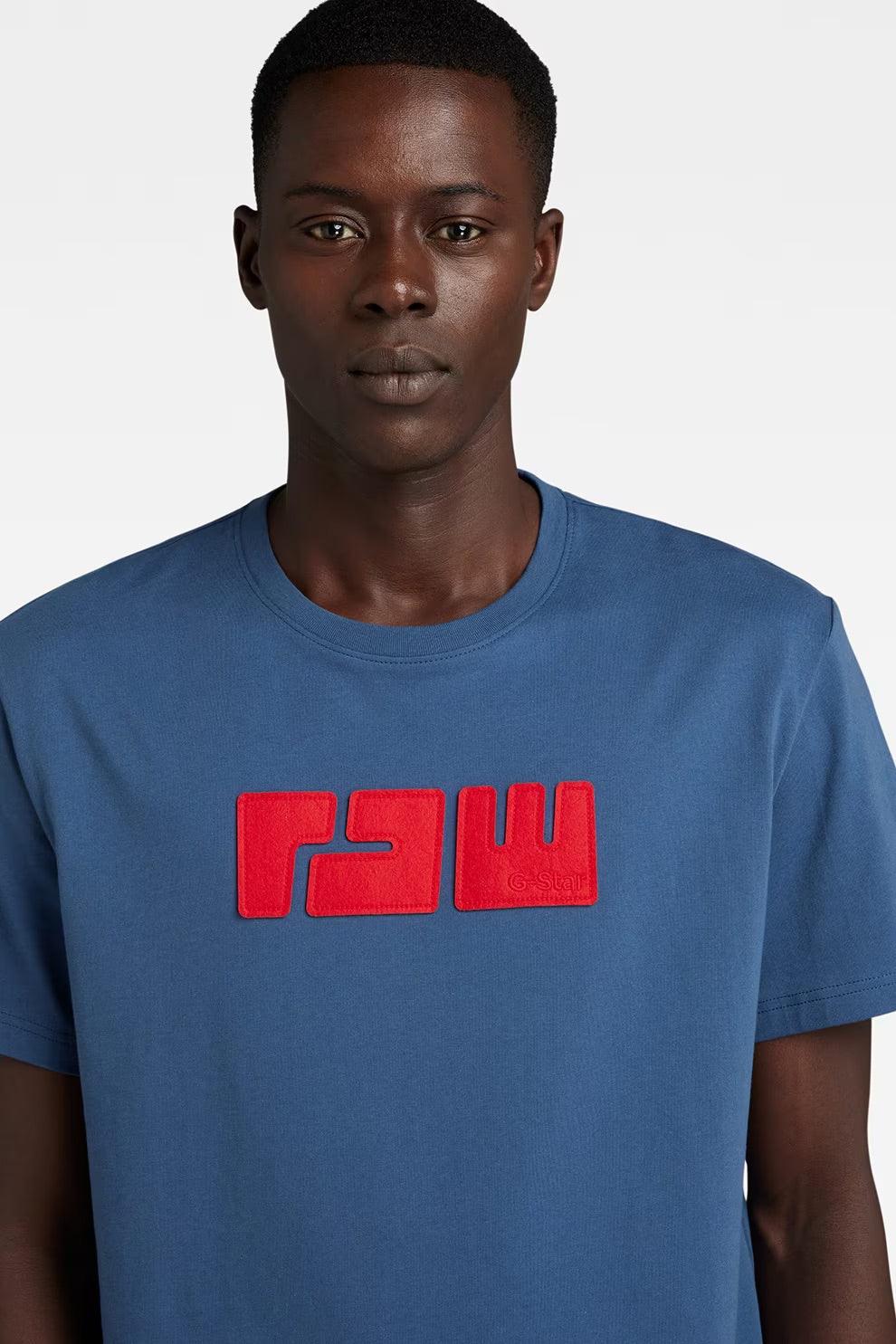 Camiseta G-Star Raw. Felt - ECRU