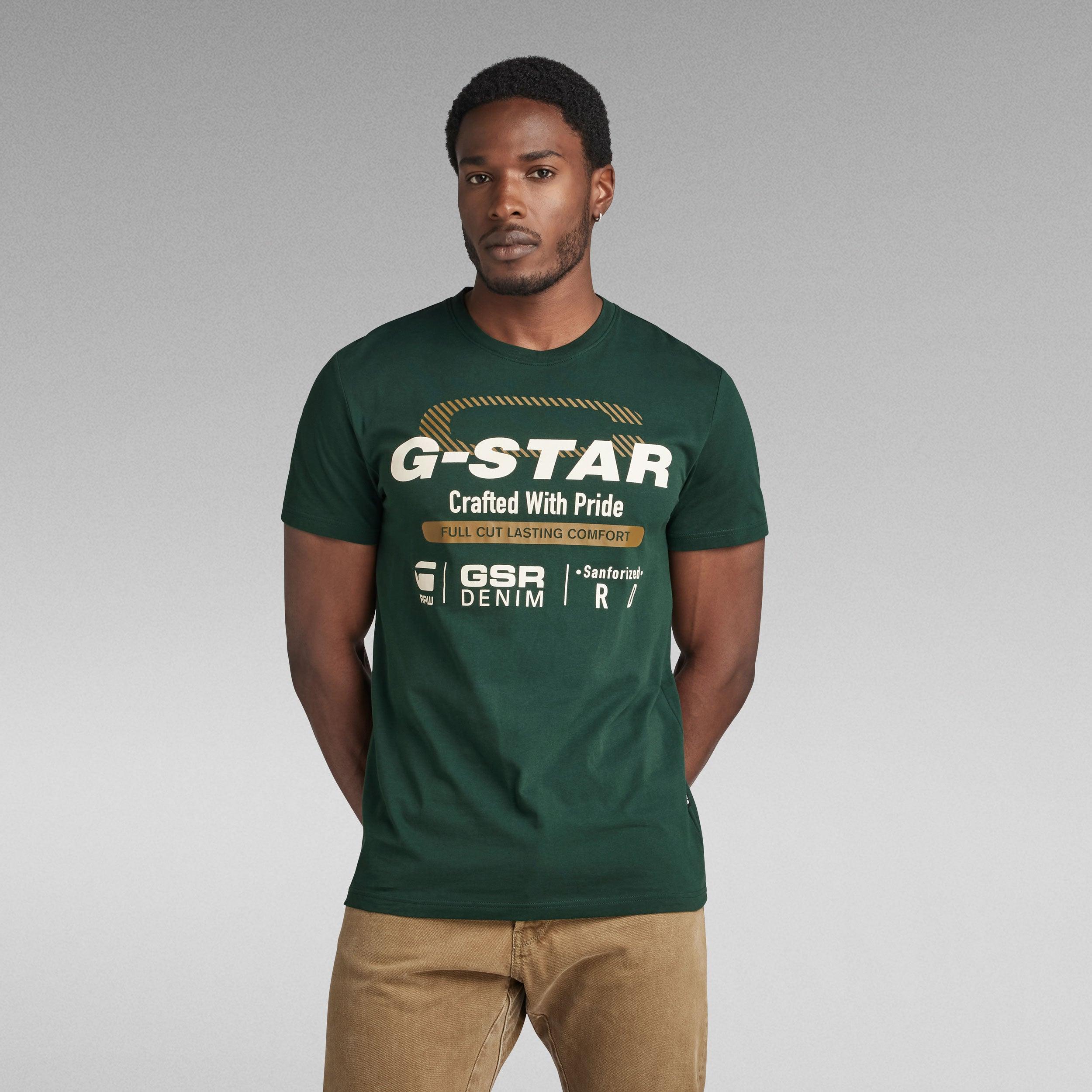 Camiseta G-Star Raw Old Skool Originals Laub - ECRU