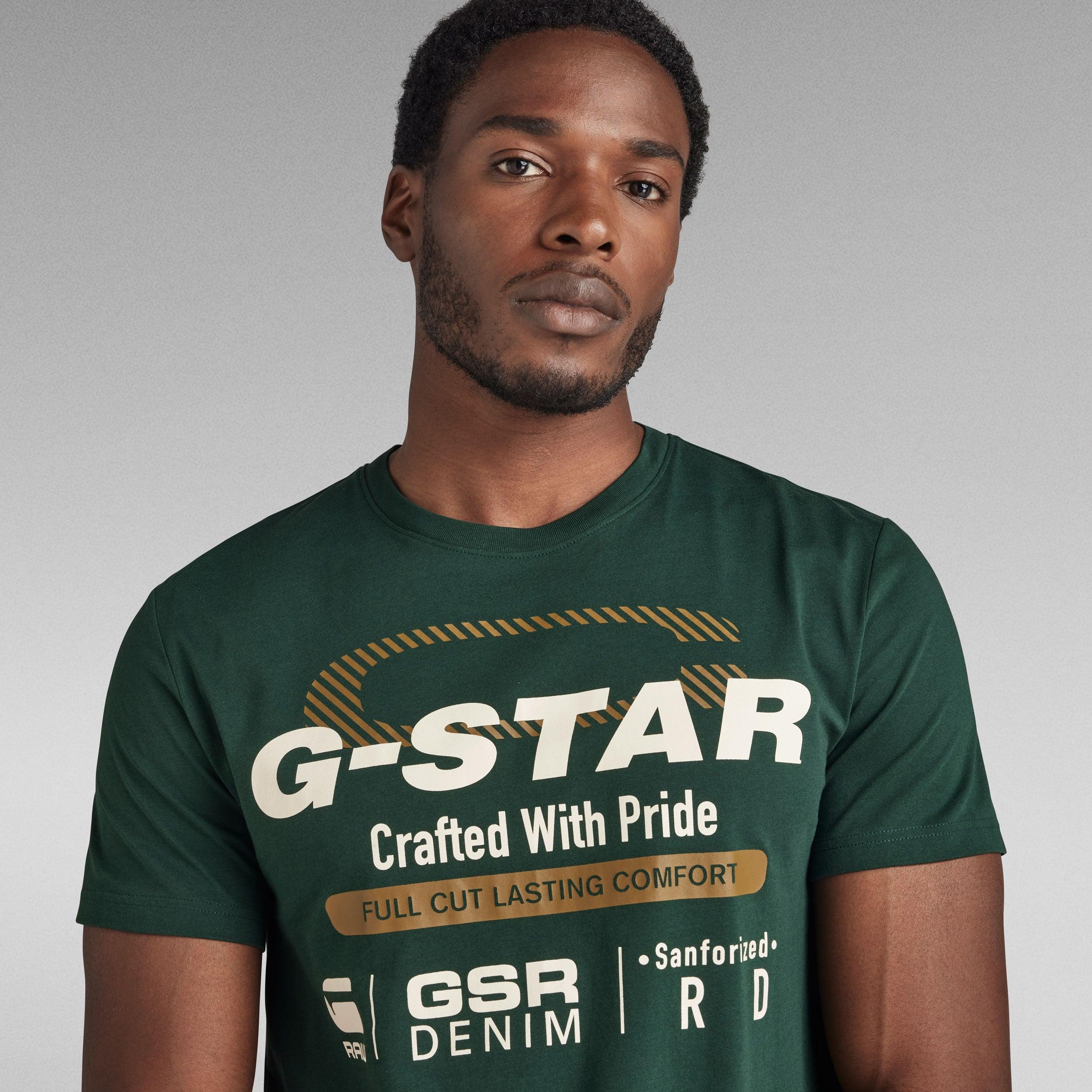 Camiseta G-Star Raw Old Skool Originals Laub - ECRU