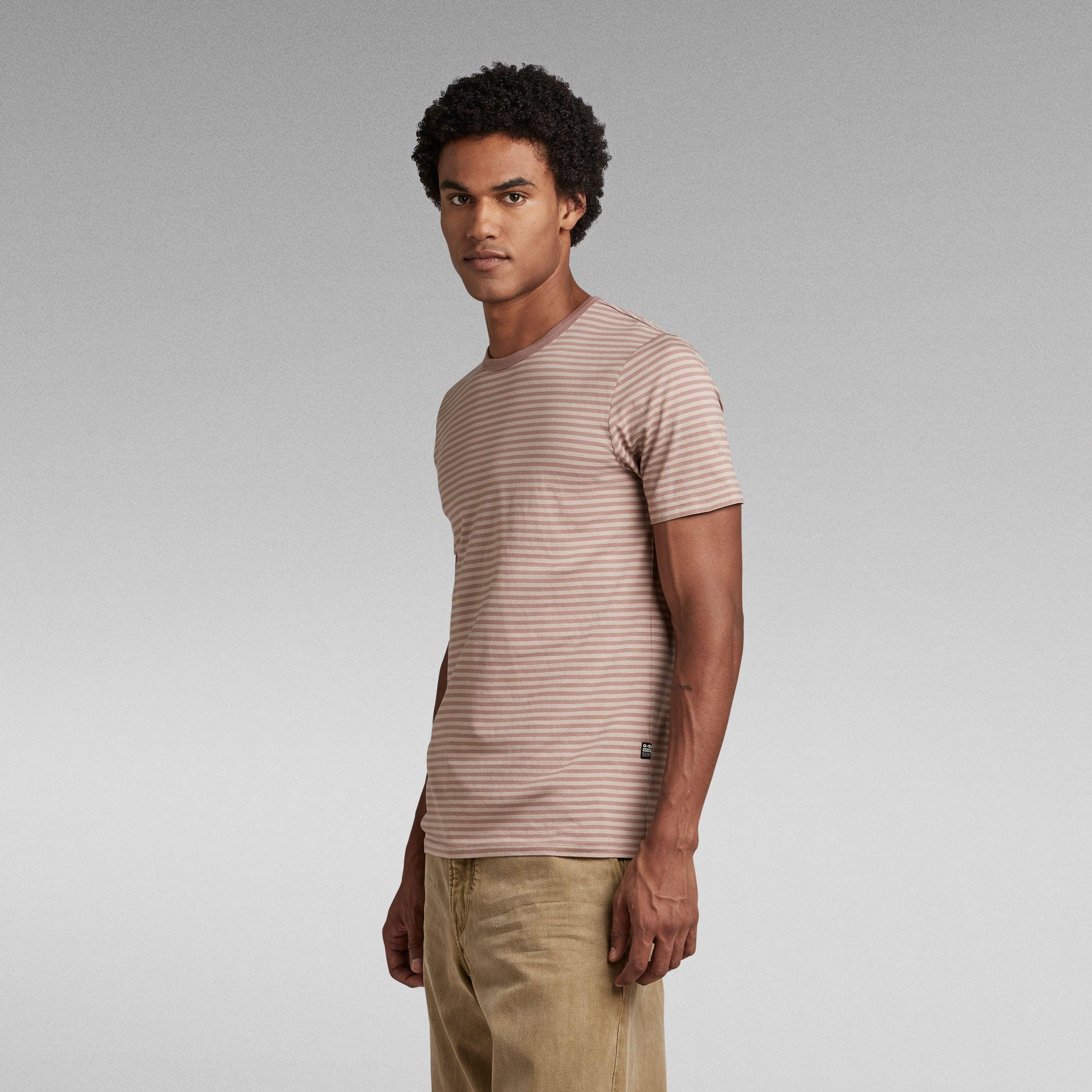 Camiseta G-Star Stripe Slim - ECRU