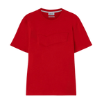 Camiseta GAS Jeans Luc Logo Branding Poppy Red - ECRU