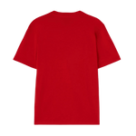 Camiseta GAS Jeans Luc Logo Branding Poppy Red - ECRU