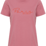 Camiseta ICHI Kamille Heather Rose - ECRU