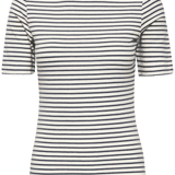 Camiseta ICHI Mira Total Eclipse Stripes - ECRU