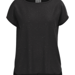 Camiseta ICHI Rebel Black - ECRU