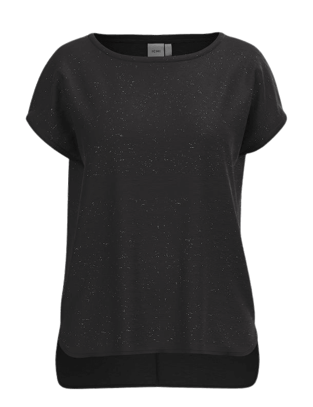 Camiseta ICHI Rebel Black - ECRU