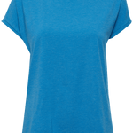 Camiseta ICHI Rebel Indigo Bunting - ECRU