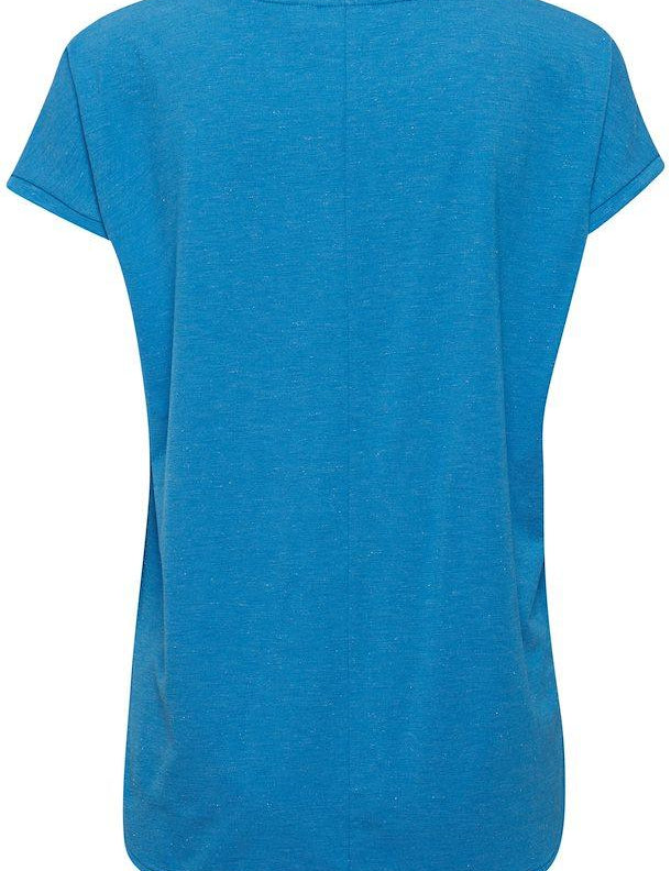 Camiseta ICHI Rebel Indigo Bunting - ECRU