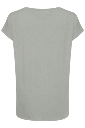 Camiseta ICHI Rebel Medium Grey Melange - ECRU