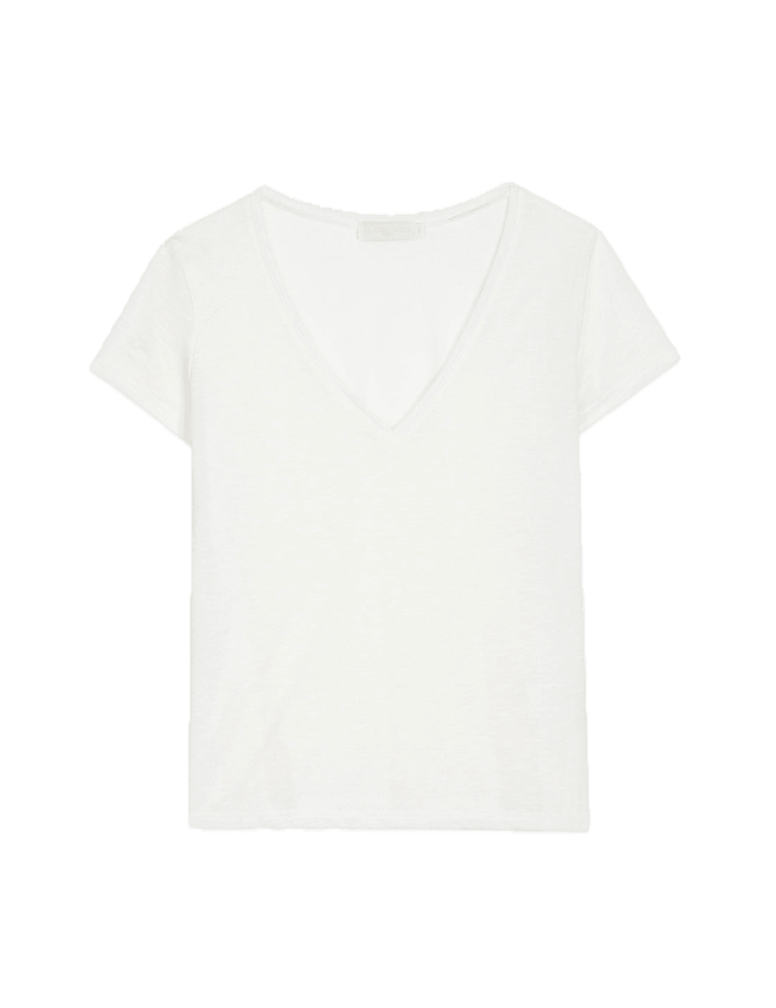 Camiseta La Petite Étoile Elvie Blanca de Cuello Pico - ECRU