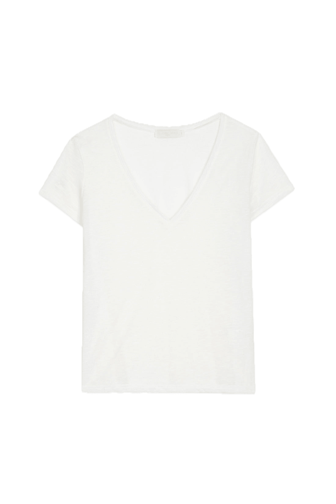 Camiseta La Petite Étoile Elvie Blanca de Cuello Pico - ECRU