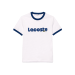 Camiseta Lacoste con Logo Retro - ECRU