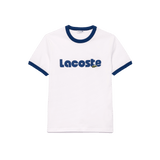 Camiseta Lacoste con Logo Retro - ECRU