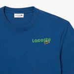 Camiseta LACOSTE Efecto Lavado Degradé Azul - ECRU