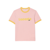 Camiseta LACOSTE Estampado Contraste - ECRU