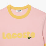 Camiseta LACOSTE Estampado Contraste - ECRU