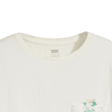 Camiseta Levi's® Margot Pocket Hibiscus Peek Cloud Dancer - ECRU