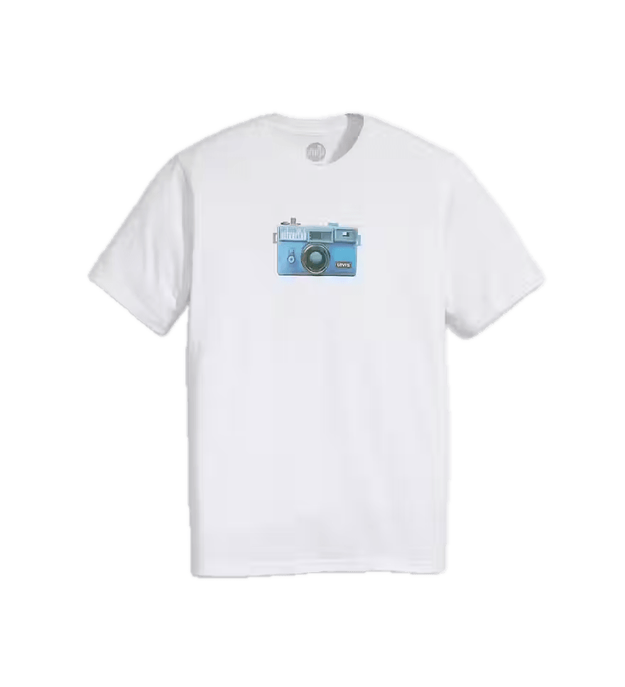 Camiseta Levi's® Relaxed Fit Camera - ECRU
