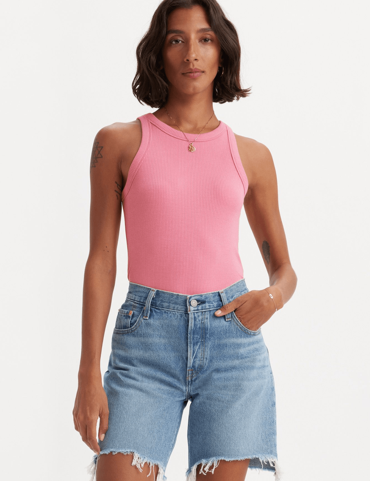 Camiseta Levi's® Sin Mangas Dreamy Tameless Rose - ECRU