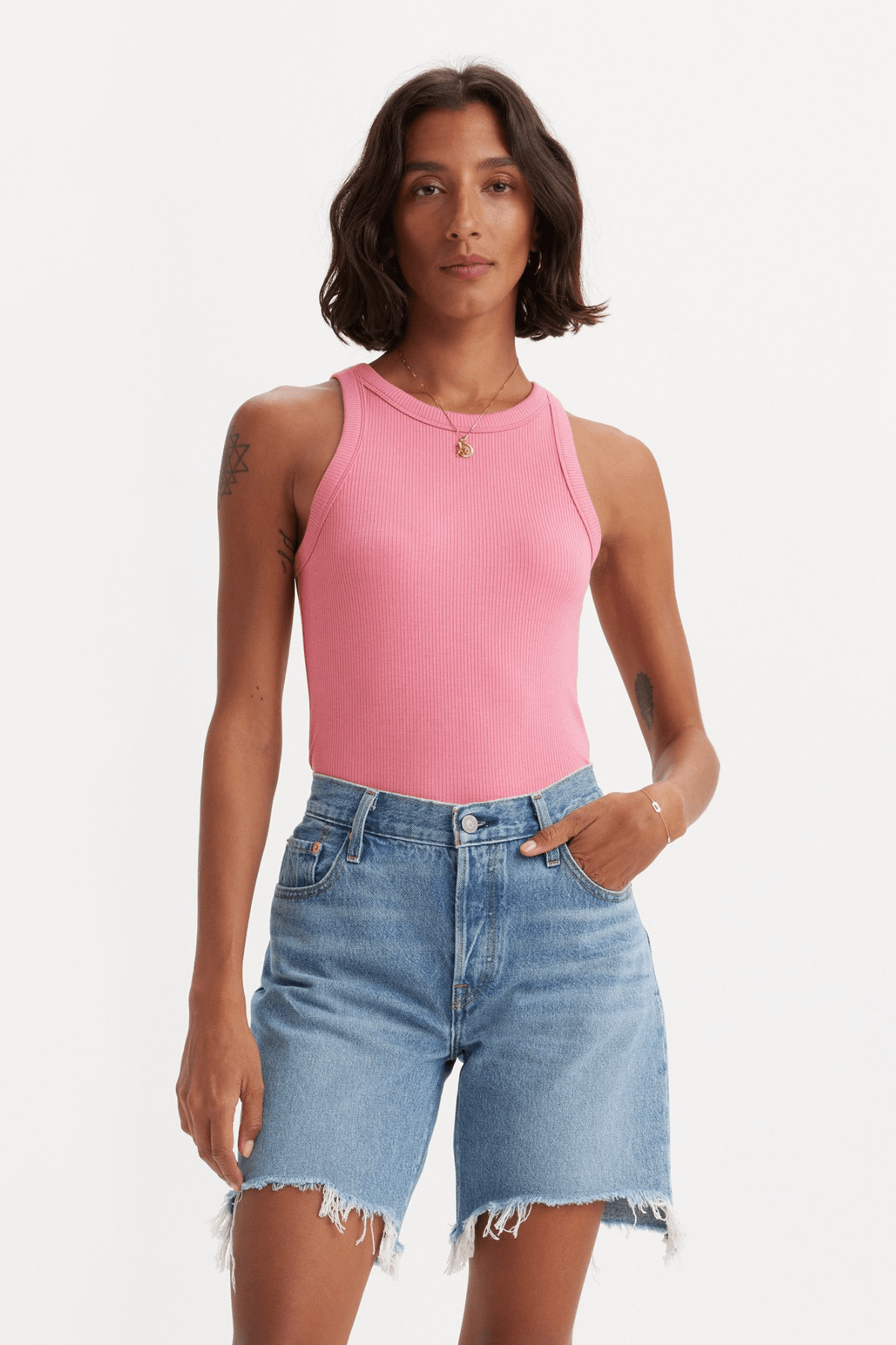 Camiseta Levi's® Sin Mangas Dreamy Tameless Rose - ECRU