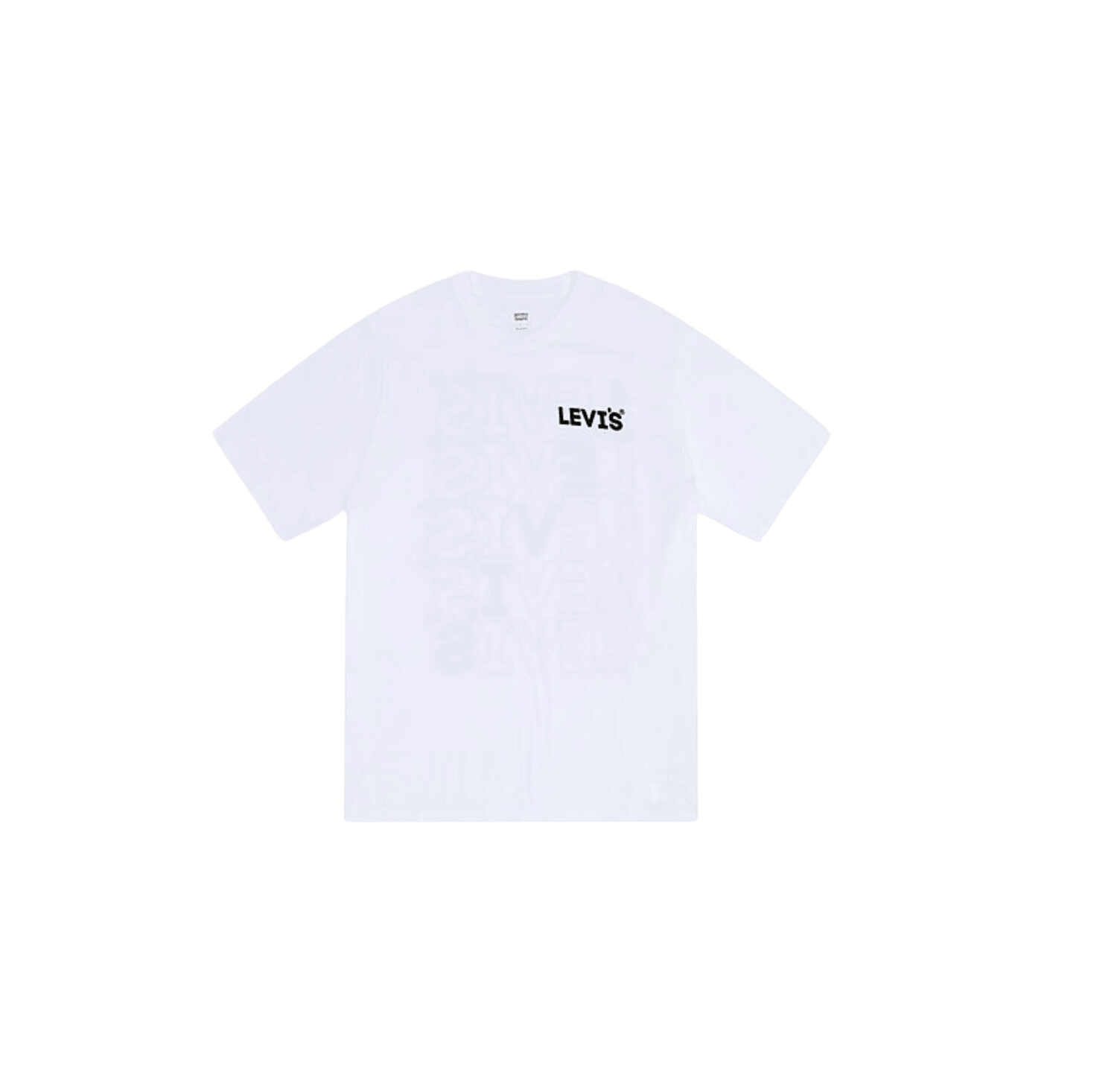 Camiseta Levi's® Stairstep Logo White - ECRU