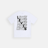 Camiseta Levi's® Stairstep Logo White - ECRU