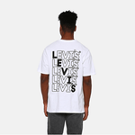 Camiseta Levi's® Stairstep Logo White - ECRU