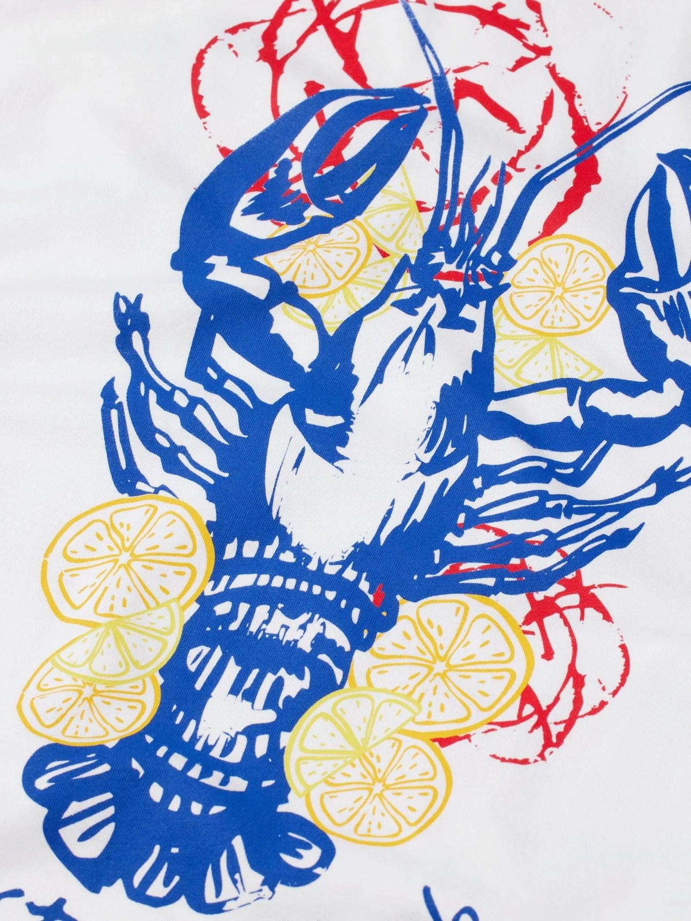 Camiseta Libertine Libertine Beat Lobster - ECRU