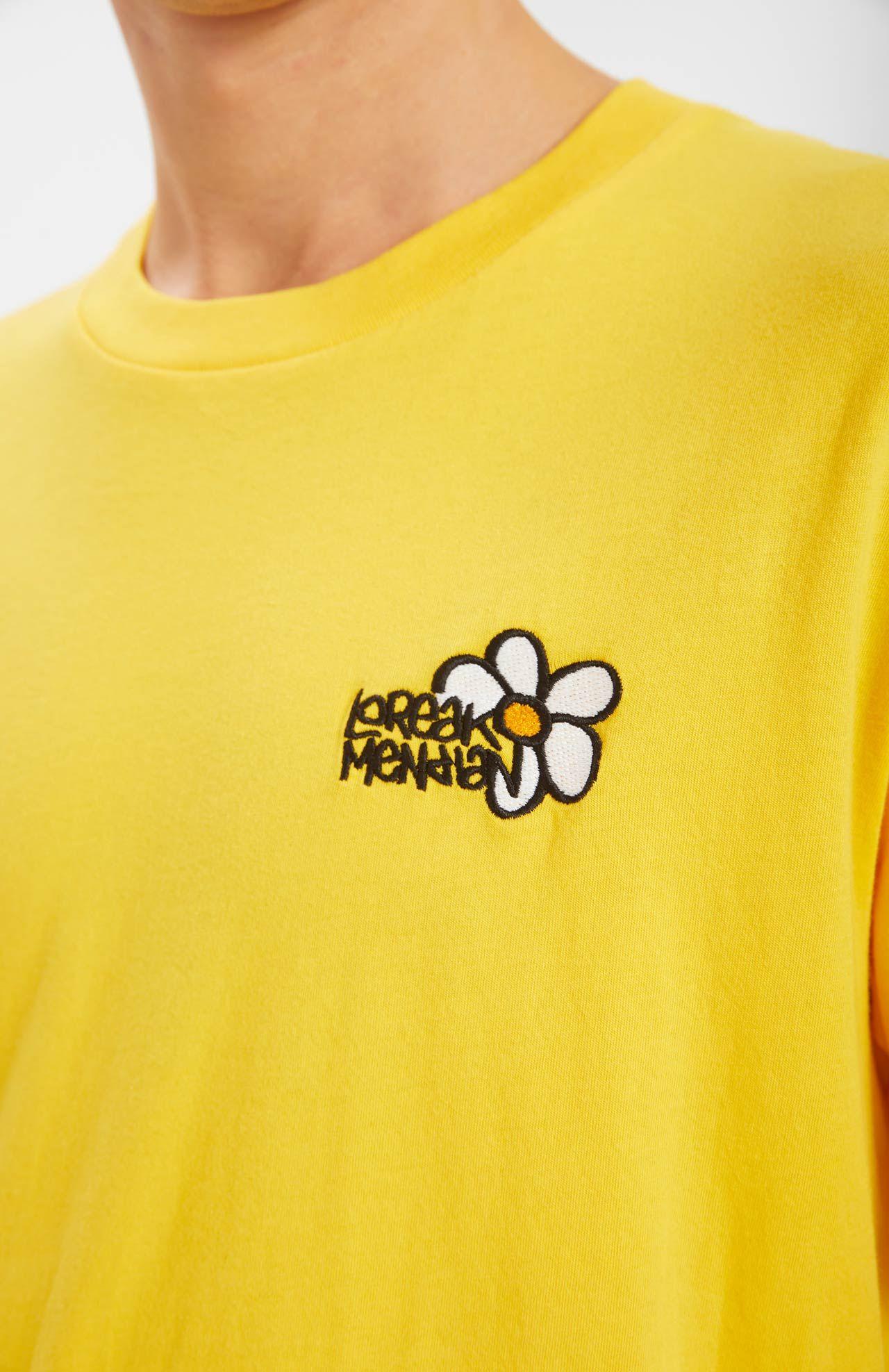 Camiseta Loreak Mendian Marga Fine Yellow - ECRU