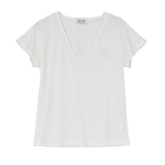 Camiseta Molly Bracken de Cuello Pico - ECRU