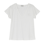 Camiseta Molly Bracken de Cuello Pico - ECRU