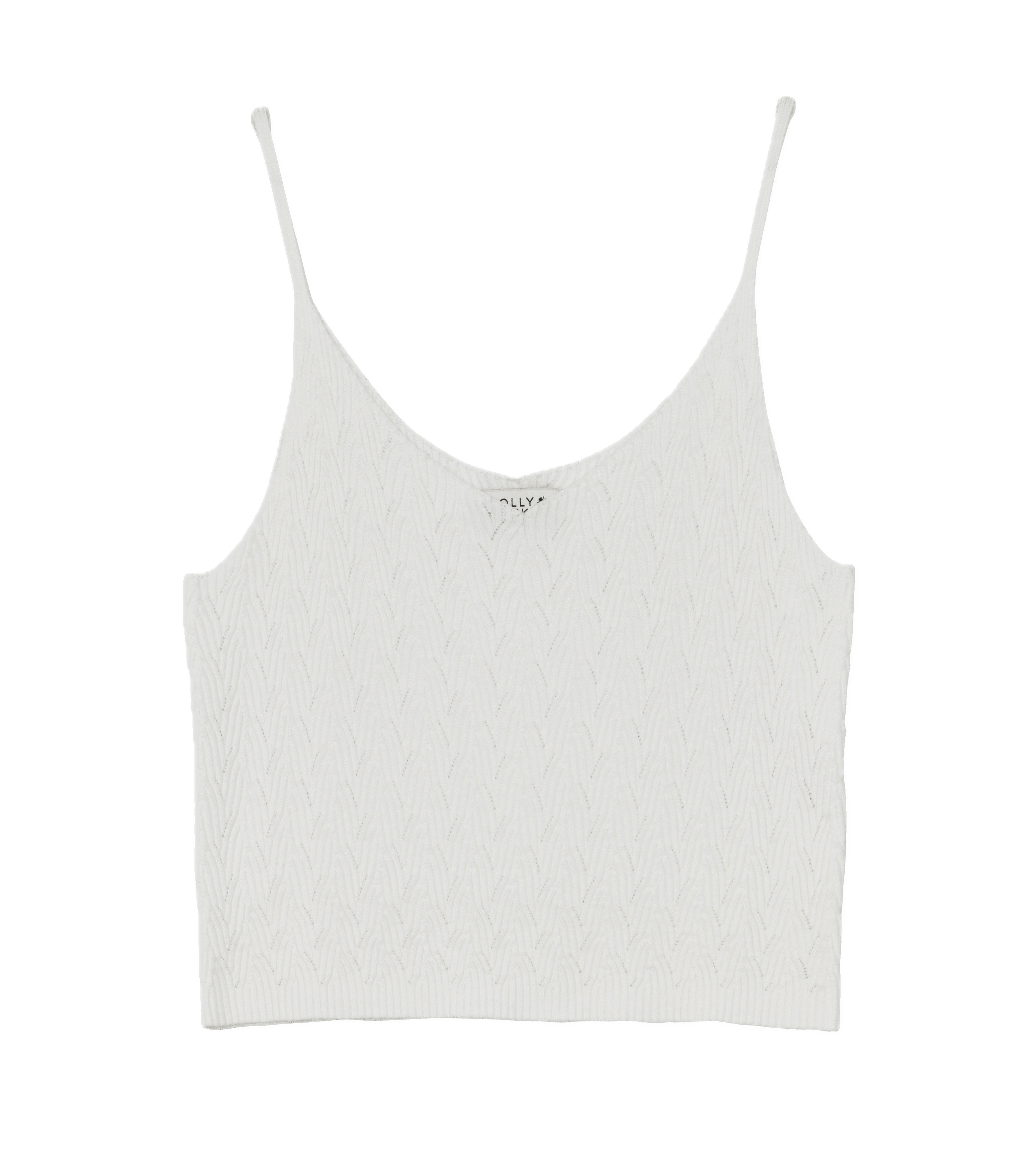 Camiseta Molly Bracken de Tirantes de Punto Fino - ECRU