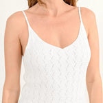 Camiseta Molly Bracken de Tirantes de Punto Fino - ECRU