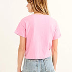 Camiseta Molly Bracken Nudo Pink - ECRU