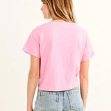 Camiseta Molly Bracken Nudo Pink - ECRU