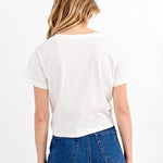 Camiseta Molly Bracken Nudo White - ECRU