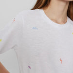 Camiseta Nümph Nuarias Bright White - ECRU