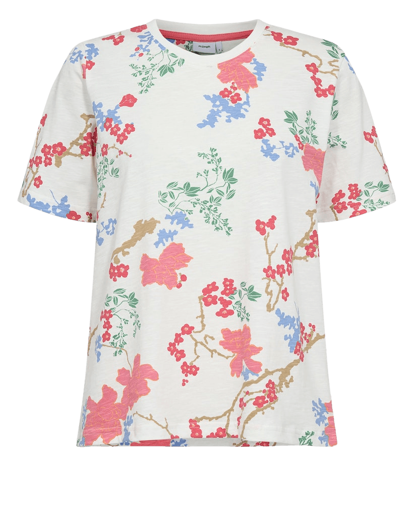 Camiseta Nümph Nubriony Bright White - ECRU