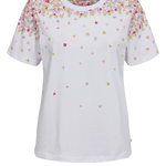 Camiseta Nümph Nuluna Bright White - ECRU