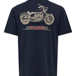 Camiseta Only & Sons Motob Life Dark Navy - ECRU