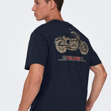 Camiseta Only & Sons Motob Life Dark Navy - ECRU