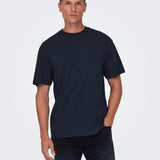 Camiseta Only & Sons Motob Life Dark Navy - ECRU