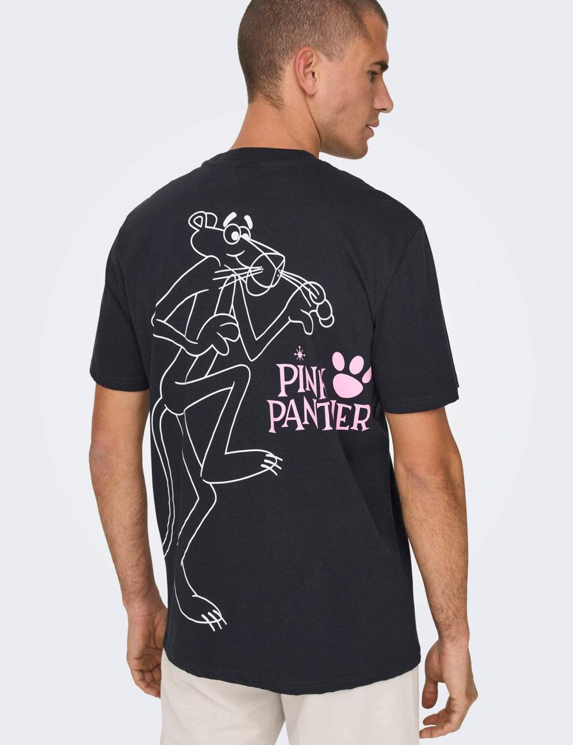 Camiseta Only & Sons Pink Panther Dark Navy - ECRU