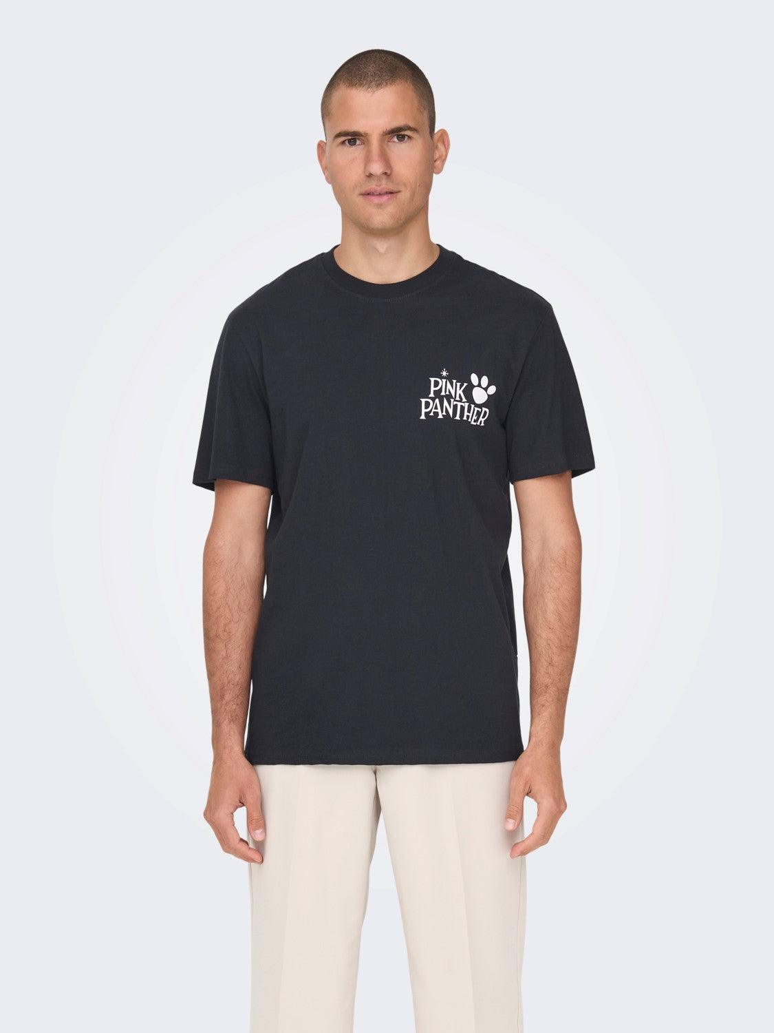 Camiseta Only & Sons Pink Panther Dark Navy - ECRU