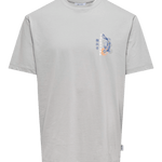 Camiseta Only&Sons Keane Mirage Grey - ECRU